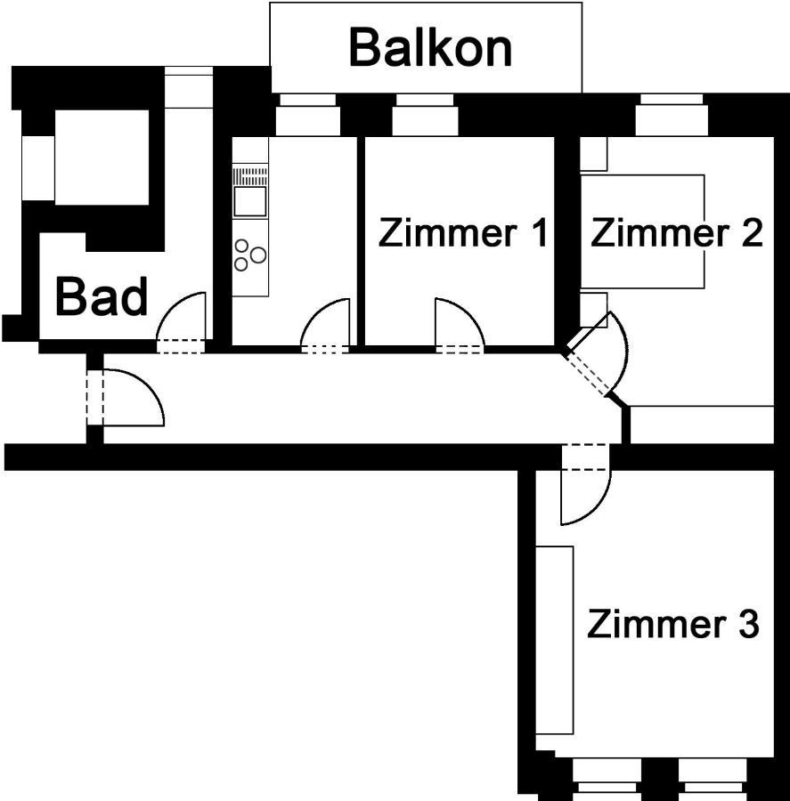 Apartment Clara Chemnitz Zewnętrze zdjęcie